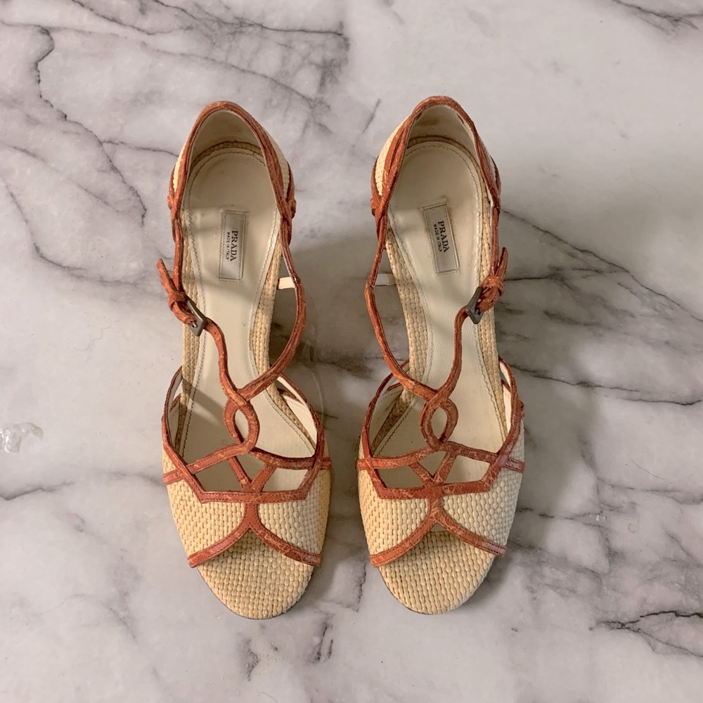 Prada Wedge Sandals